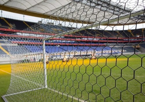 Full Size Box Style Football Goal Nets - Hexagonal Mesh - 3.5mm Diameter