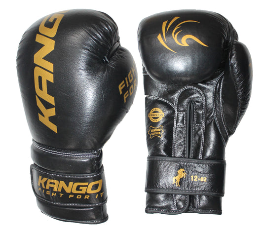 Leather Boxing Gloves With Strap